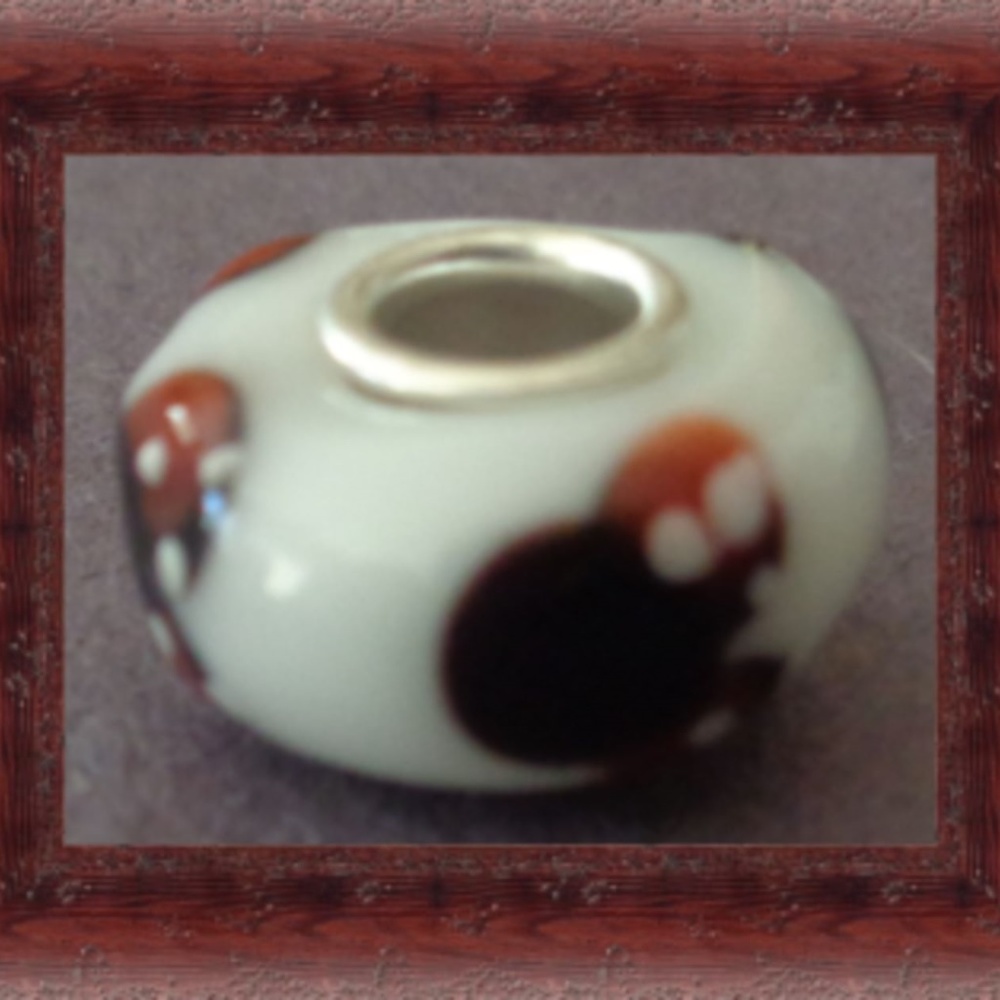 Minnie Mouse Design Bead For Charm Bracelet